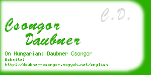 csongor daubner business card